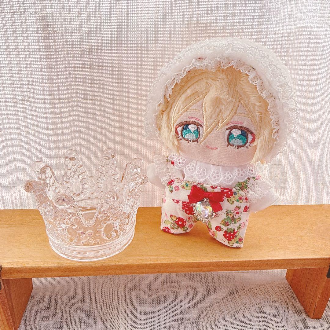 いつぬいサイズ☆ホワイト×赤フルーツ柄♡3点set☆あんスタぬい服