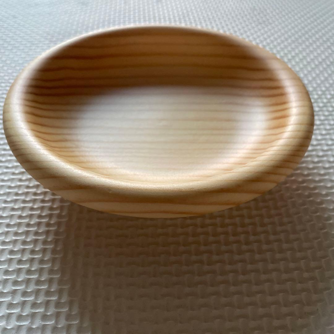 『未使用』木製食器と木製箸のセット　大野木工