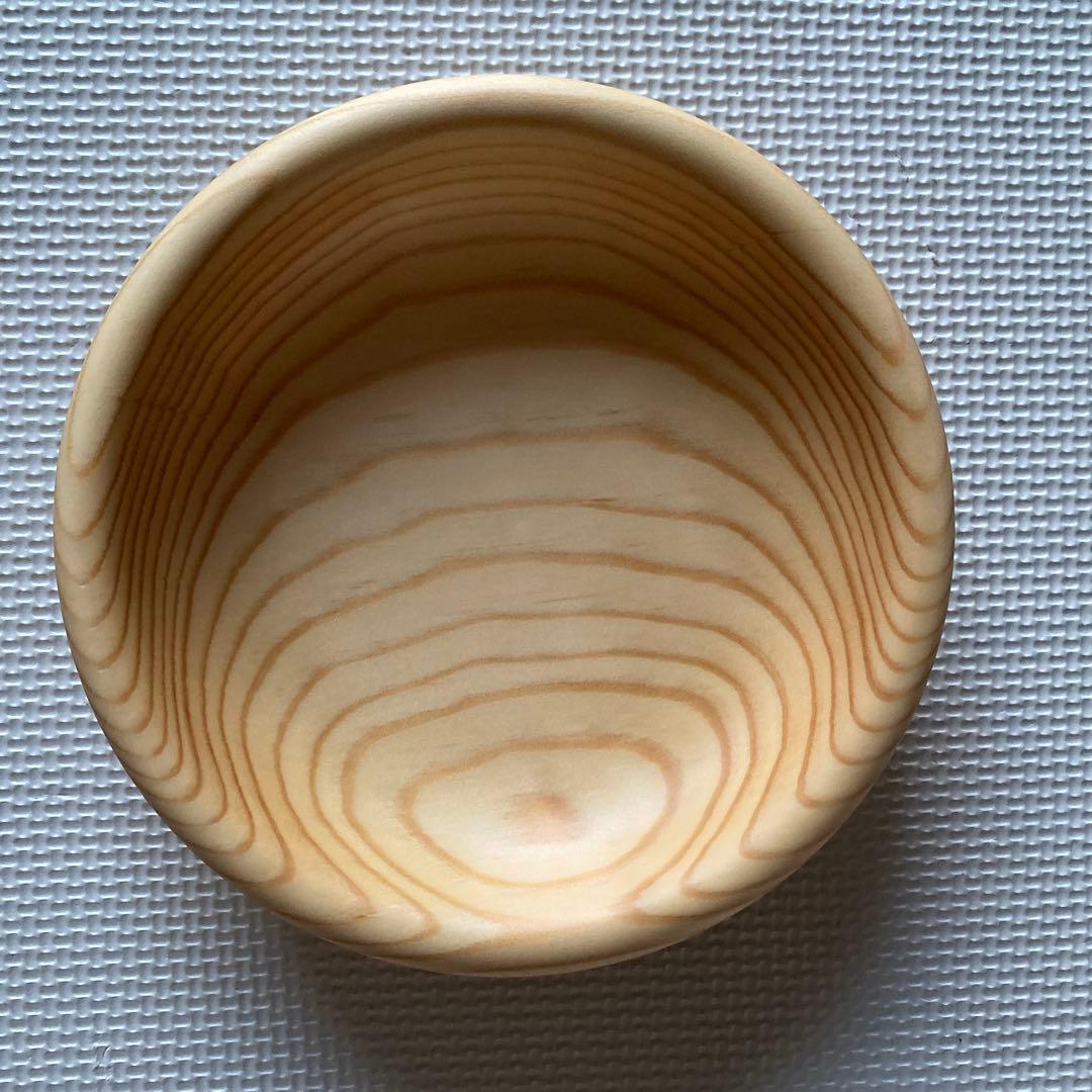 『未使用』木製食器と木製箸のセット　大野木工