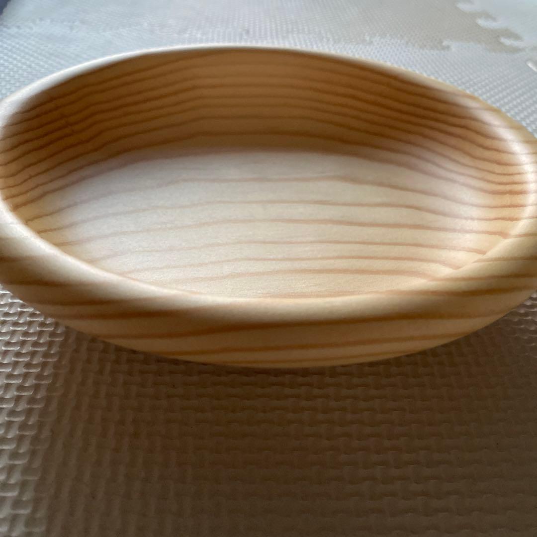 『未使用』木製食器と木製箸のセット　大野木工