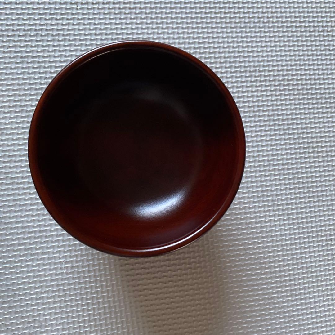 『未使用』木製食器と木製箸のセット　大野木工