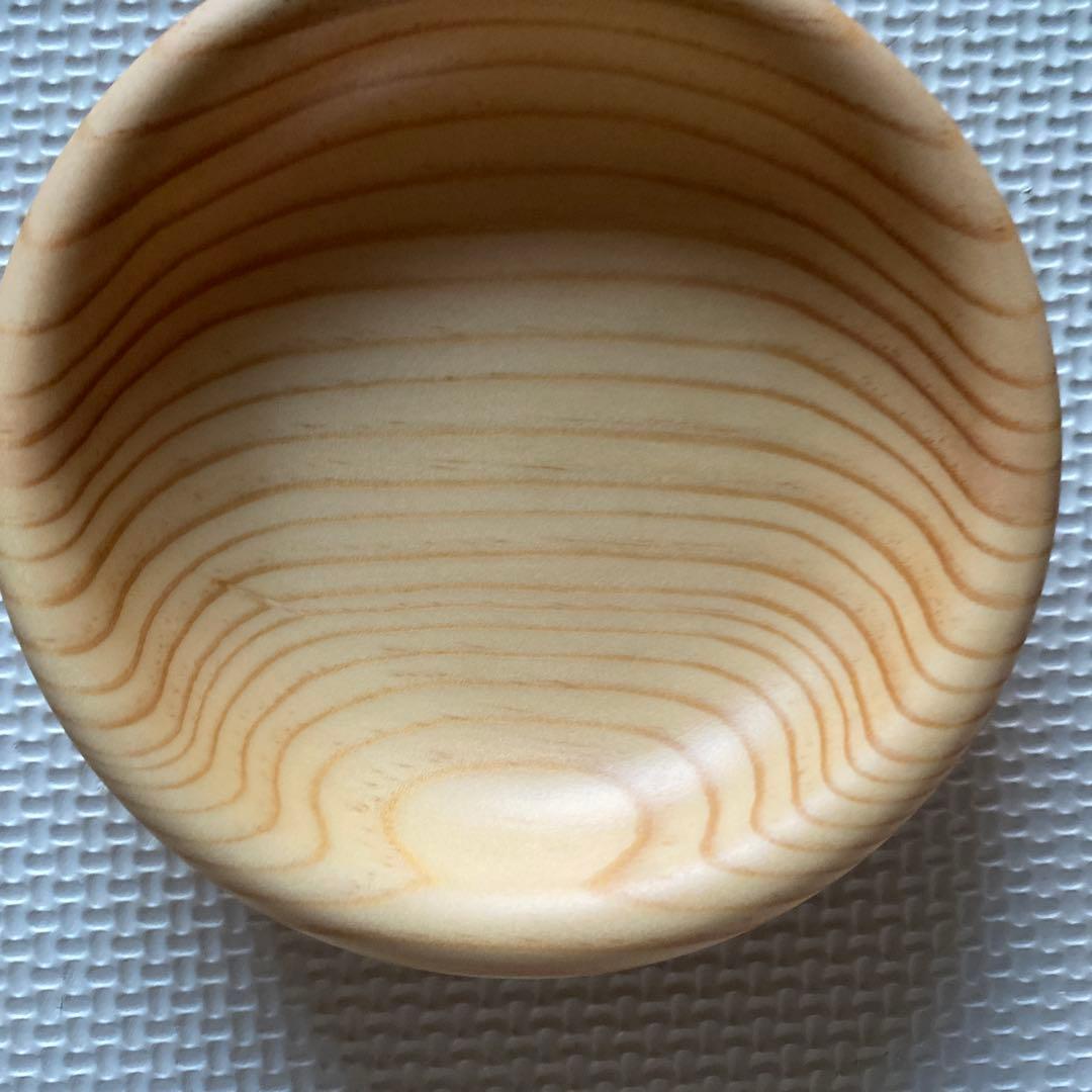 『未使用』木製食器と木製箸のセット　大野木工