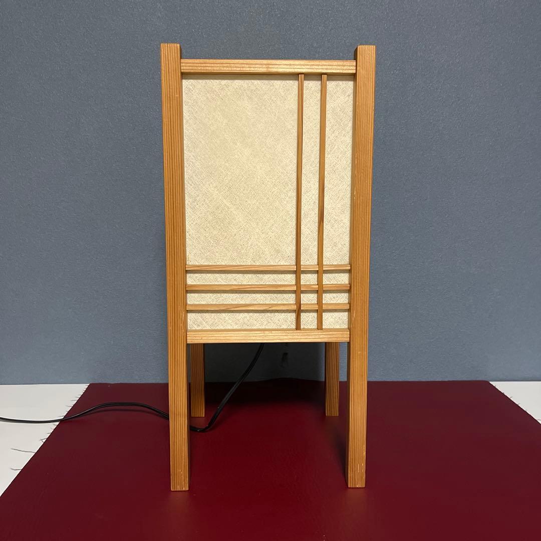 【昭和レトロ】　行灯　アンドン　『シンプルデザイン』和風木製ランプ