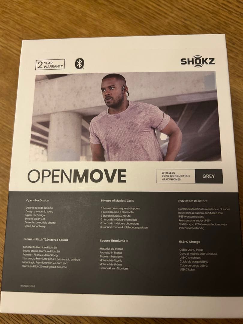 にっく　SHOKZ OPENMOVE 骨伝導イヤホン グレー