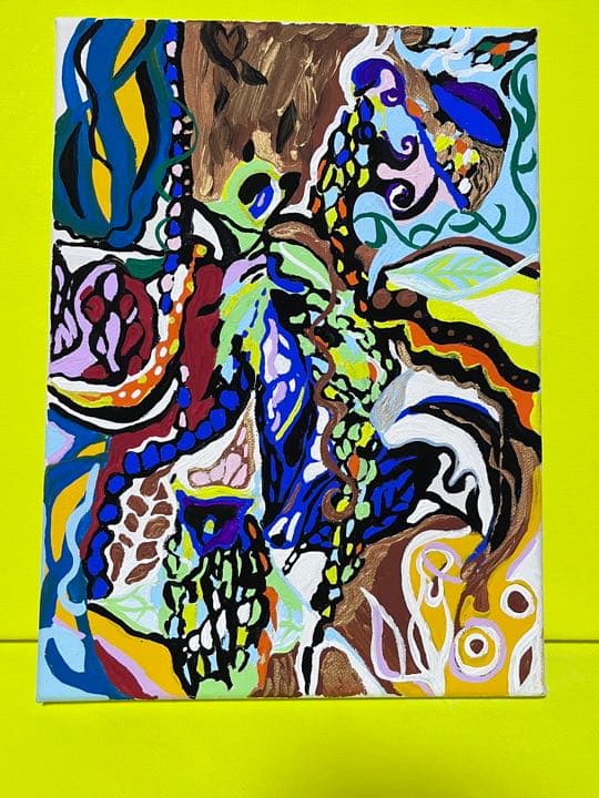 絵画　花