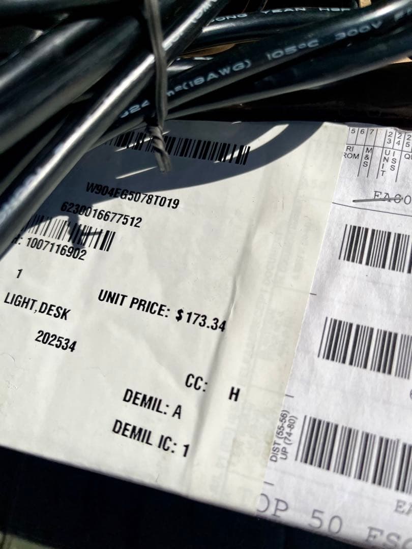 米軍放出未使用品 レア品 Electrix デスクライト照明 ヴィンテージ④