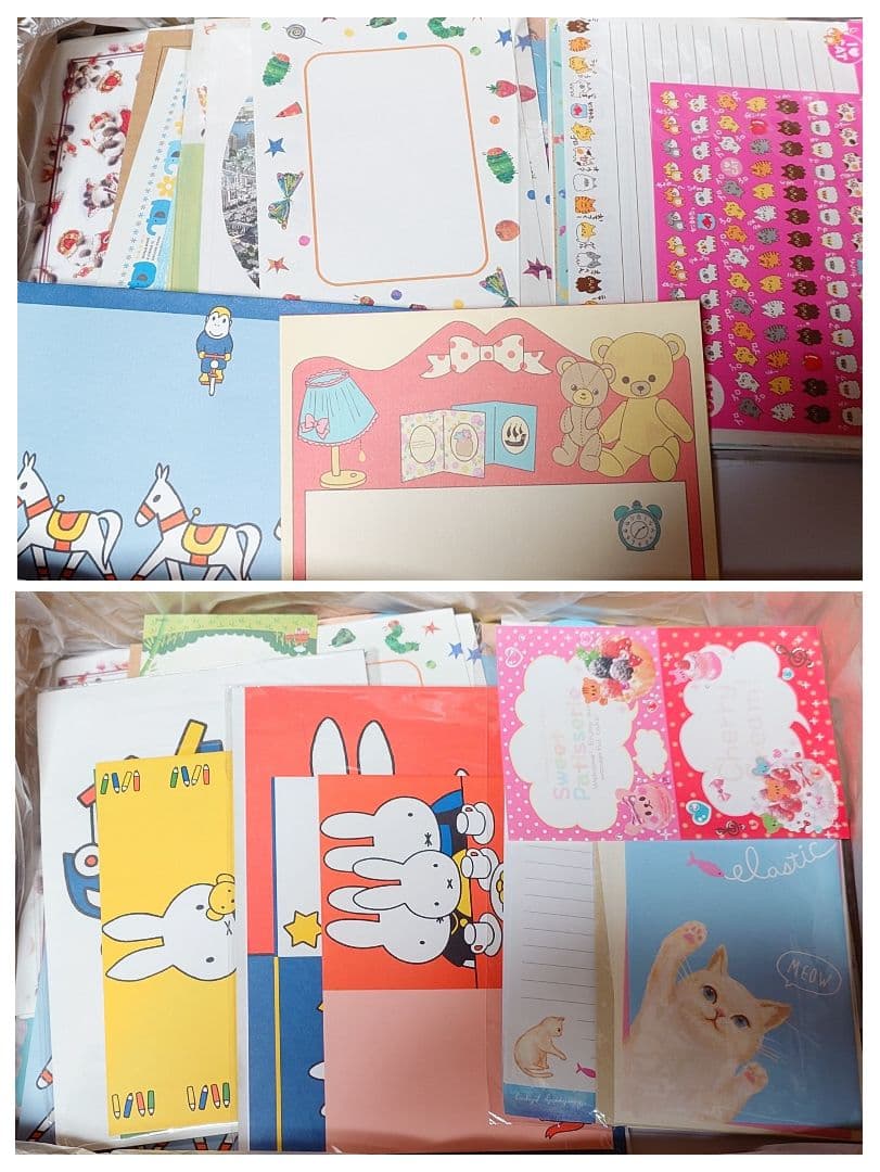 紙モノ　大量　まとめ売り　バラメモ　レターセット　平成レトロ　ファンシー系他