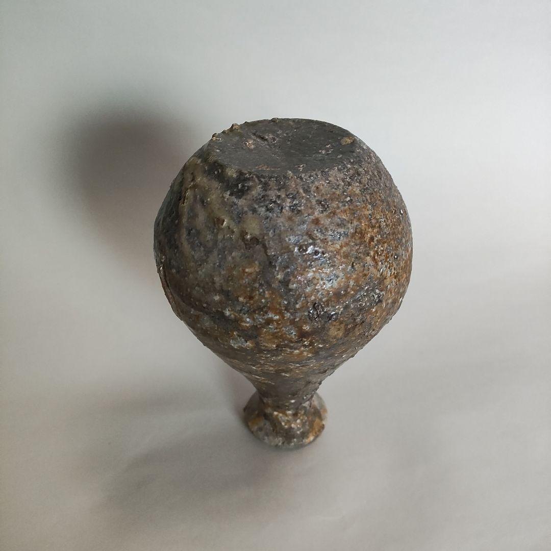 片岡誠　自然釉徳利　常滑焼