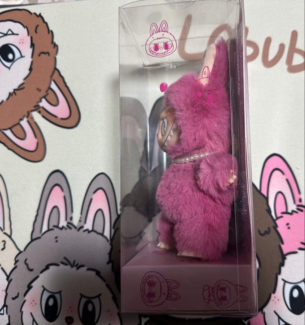 ZIMOMO ラブブ　いちご　ピンク　POP MART ストラップ