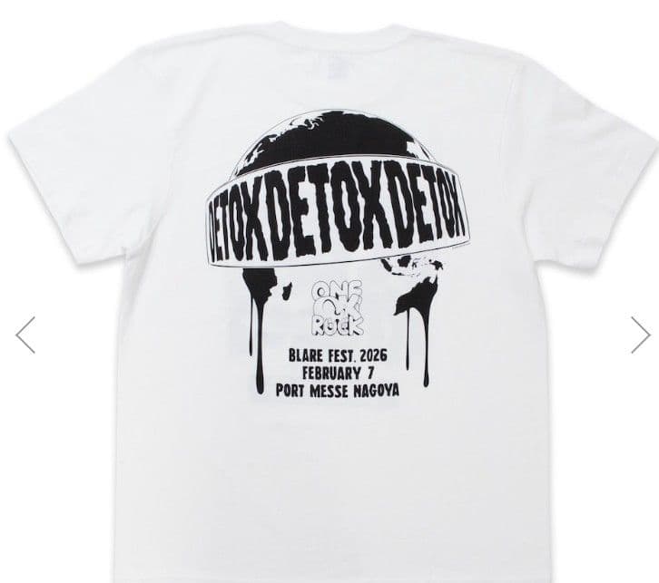 2026 ONE OK ROCK DETOX Tシャツ ホワイト　XL