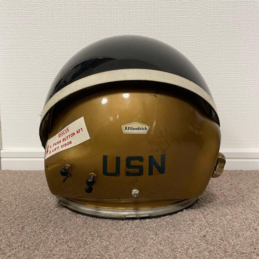a02153 ヴィンテージ 米海軍 USN パイロット ヘルメット