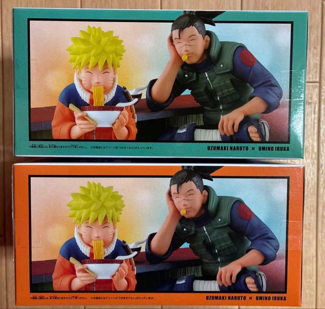 ナルト　フィギュア　一楽ラーメンセット　うずまきナルト　イルカ先生