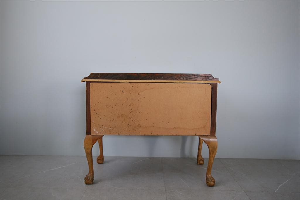 英国アンティーク猫脚ドロワー/木製収納/チェスト/タンス箪笥(92-270)