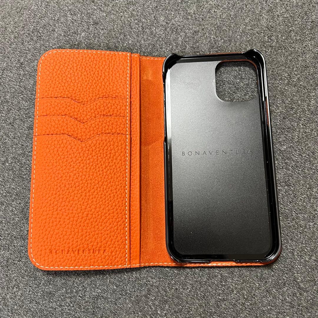 iPhone12 Pro BONAVENTURA 手帳型ケース ブラウン