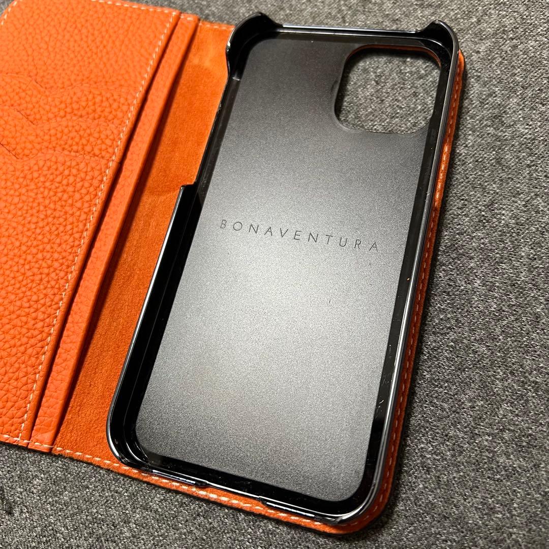 iPhone12 Pro BONAVENTURA 手帳型ケース ブラウン