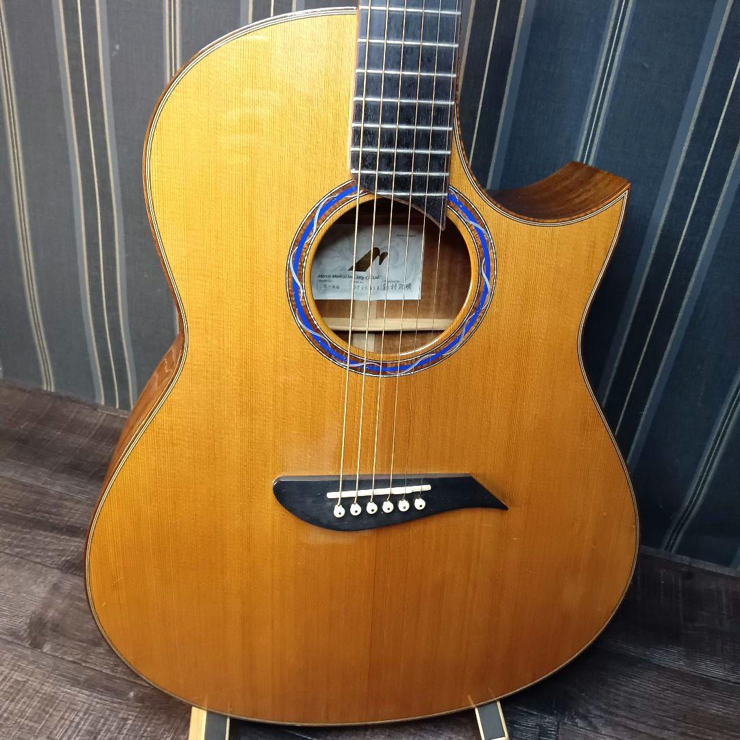 極美品 単板 エレアコ MORRIS S-96 エレキアコースティックギター