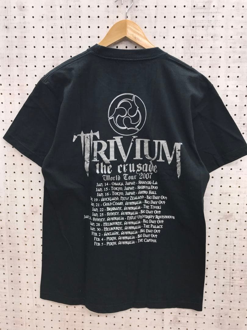 TRIVIUM 2007 古着 ワールドツアー ロゴプリント Tシャツ