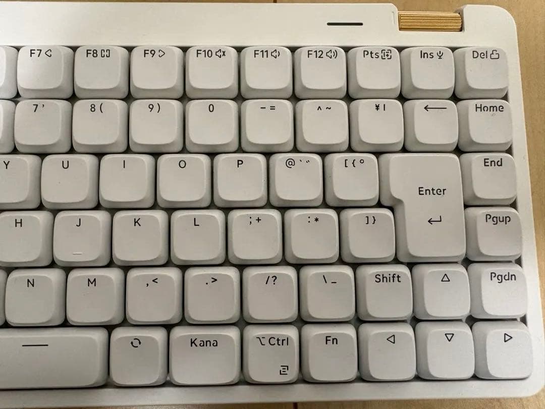 【美品】Lofree FLOW ホワイトキーボード JIS 日本語配列