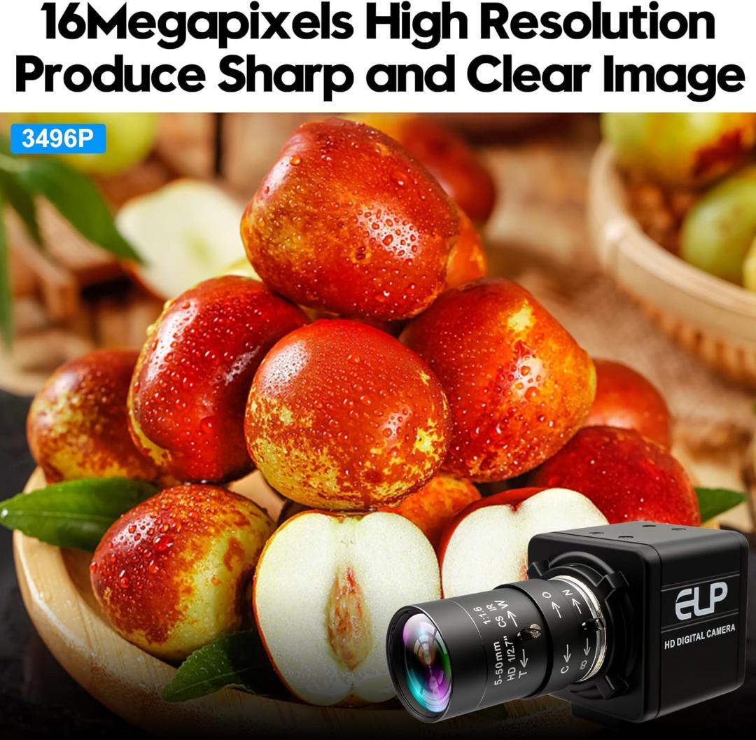 【新品・40%OFF】ELP USB ウェブカメラ 16MP CS5-50mm