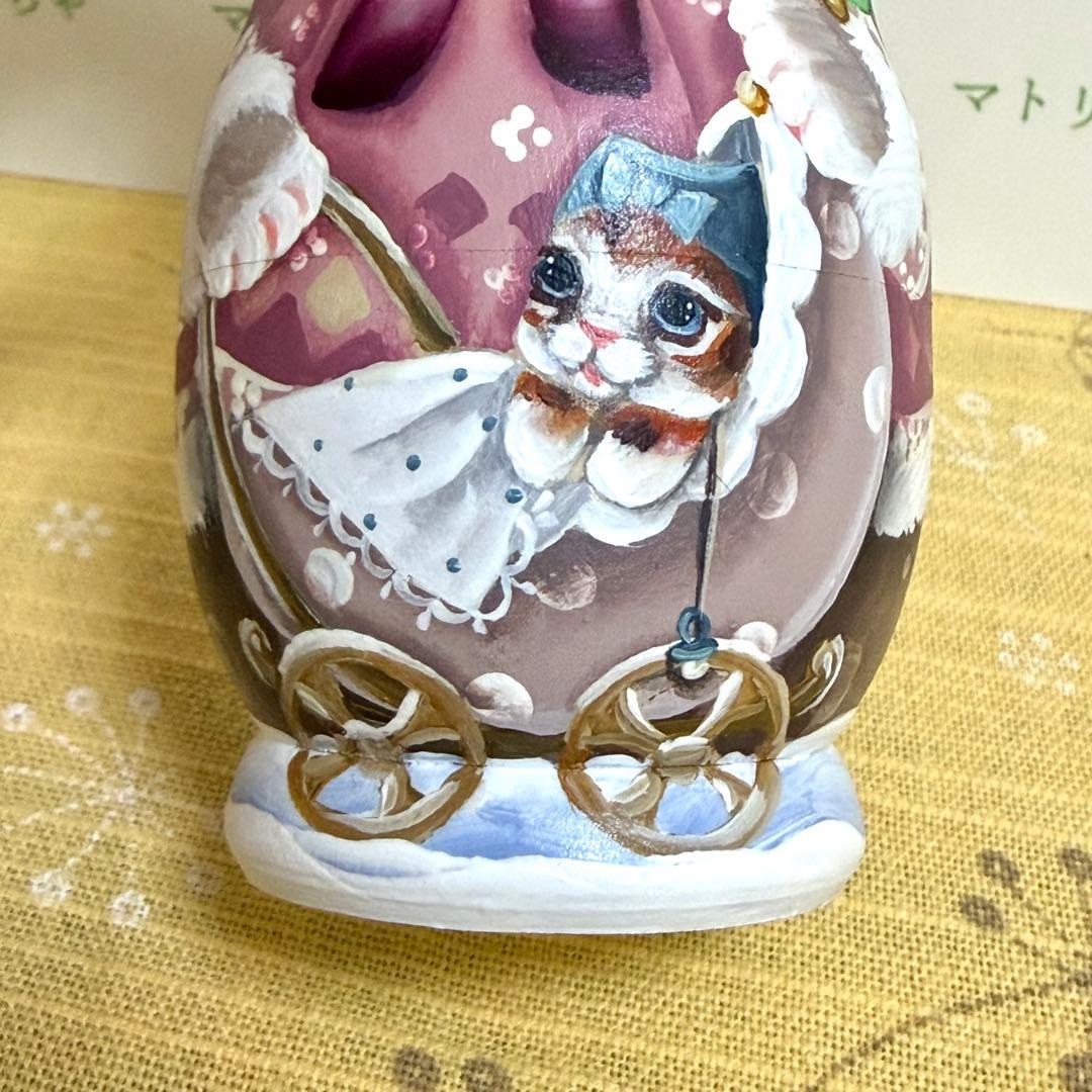 ロシア　マトリョーシカ　猫　ベビーカー　おもちゃ　手作り