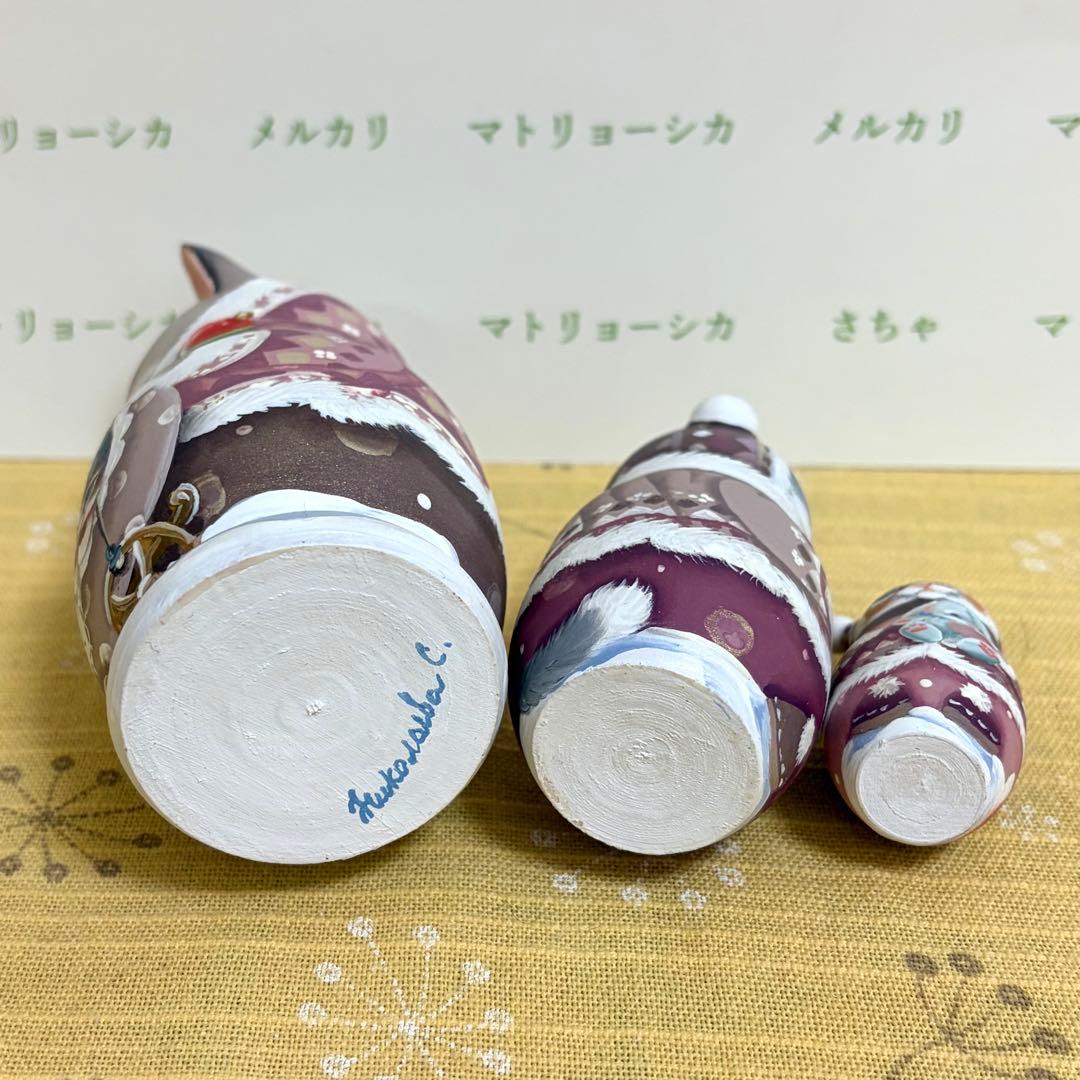 ロシア　マトリョーシカ　猫　ベビーカー　おもちゃ　手作り