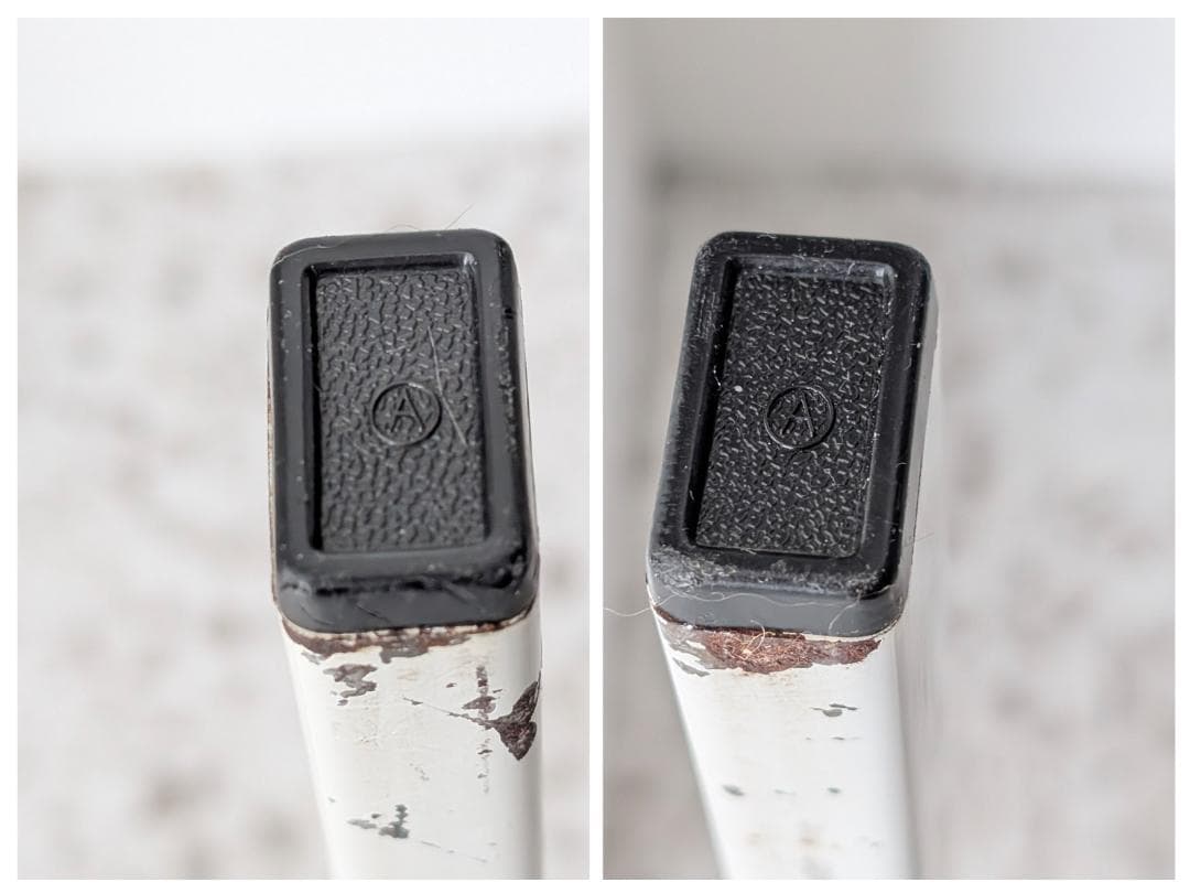 90s ビンテージ スリム スタンドミラー 白 姿見 スペースエイジ ポップ