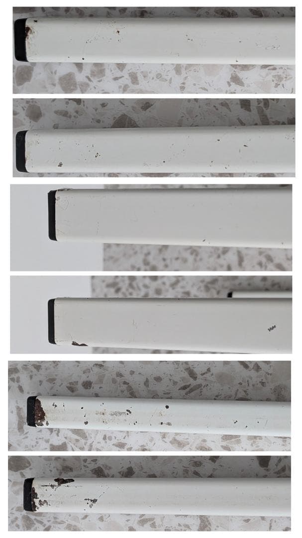 90s ビンテージ スリム スタンドミラー 白 姿見 スペースエイジ ポップ