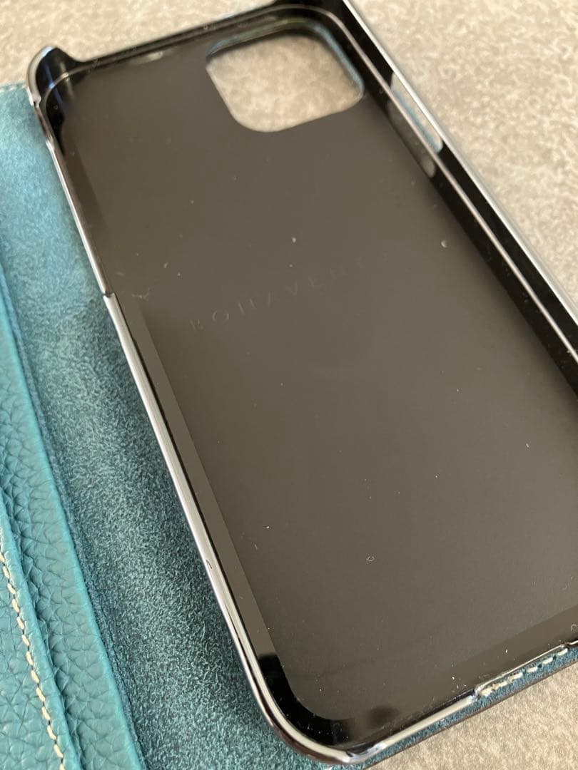 BONAVENTURA iPhone 12 手帳型　ブルーシアン