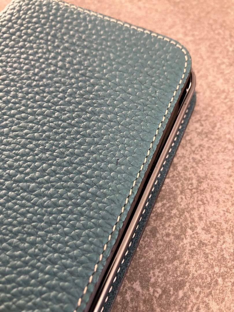 BONAVENTURA iPhone 12 手帳型　ブルーシアン