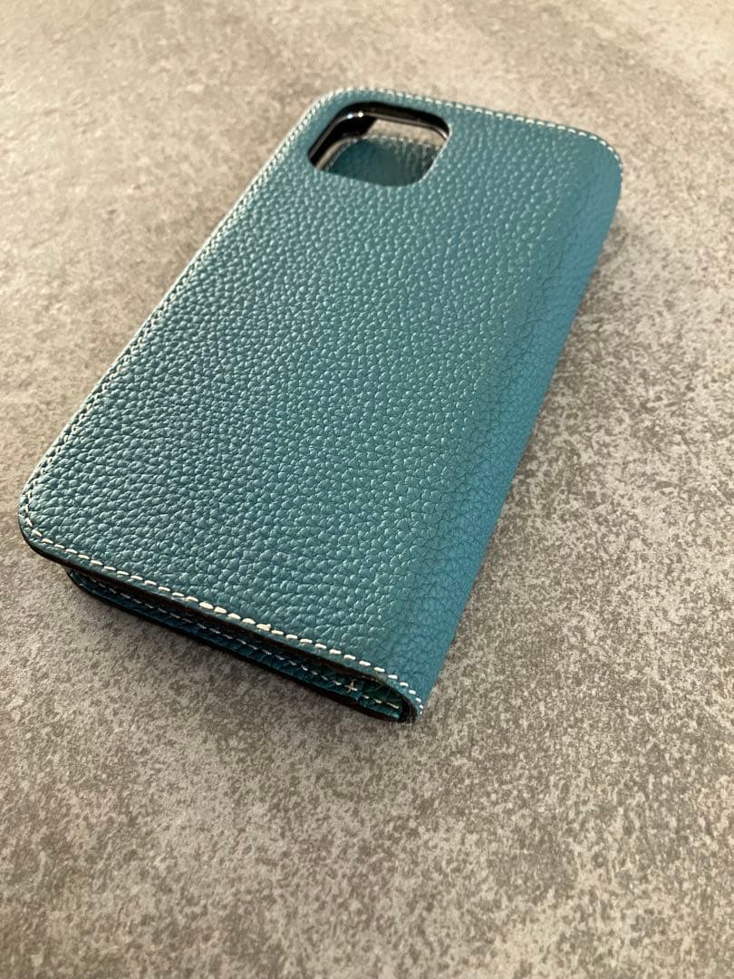 BONAVENTURA iPhone 12 手帳型　ブルーシアン