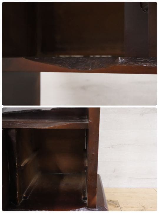 GMDHS62 ○ 桜材 総無垢 茶棚 飾り棚 サイドボード 和室 座敷 和家