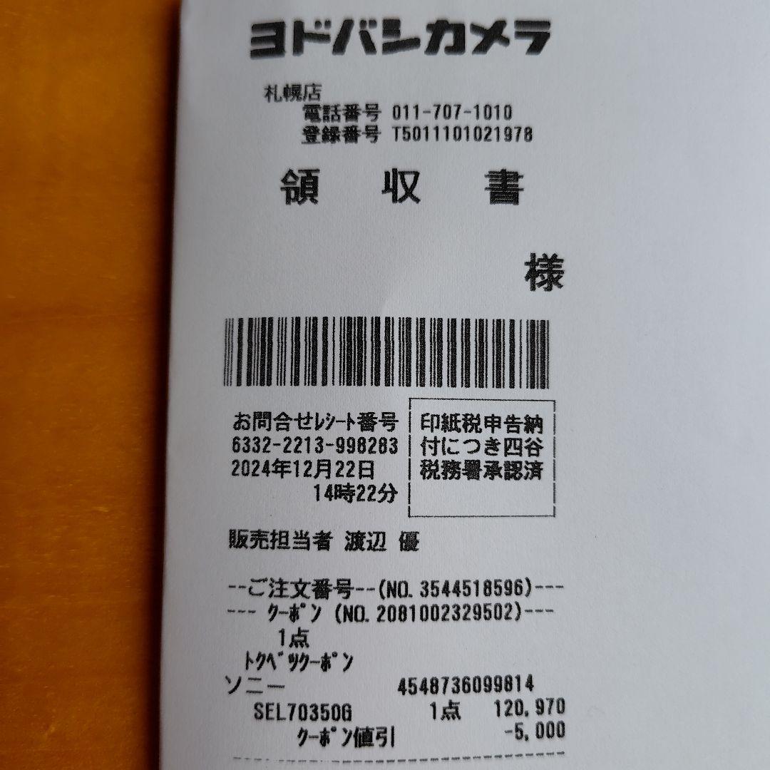 SONY　ソニー　標準ズームレンズE70-350mm　ケンコー　プロテクター付