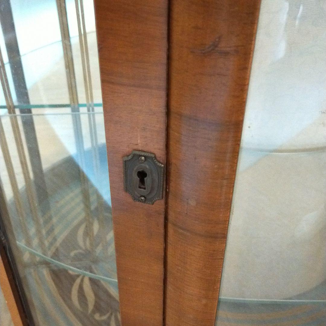 送料込 アンティークキャビネット飾り棚 猫脚