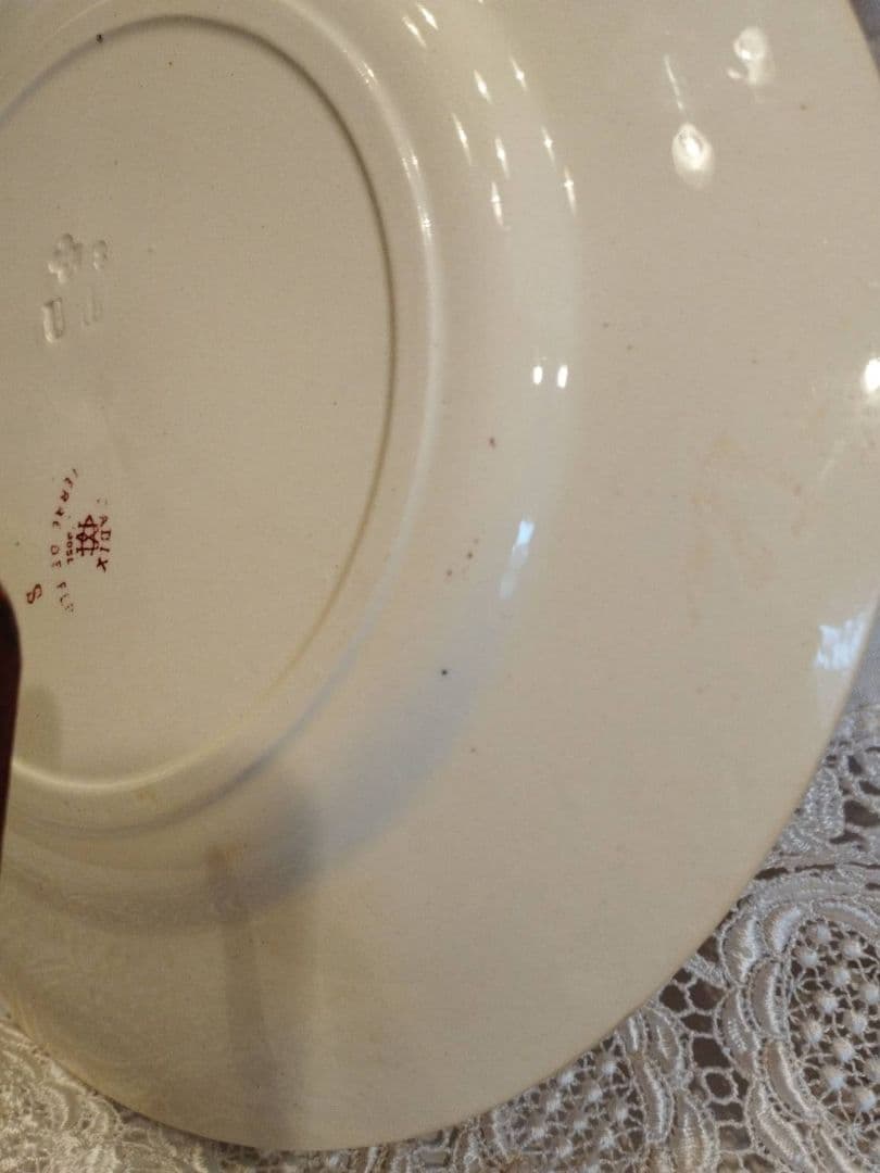 フランスアンティーク クレイユモントロー CADIX 平皿