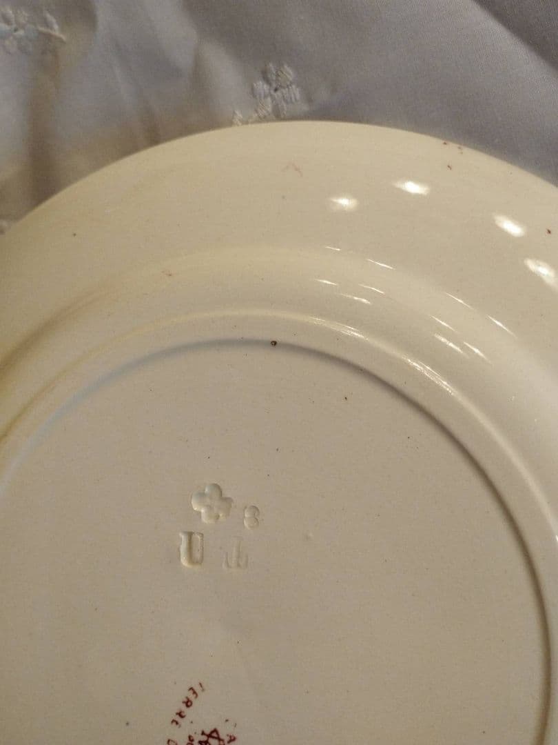 フランスアンティーク クレイユモントロー CADIX 平皿