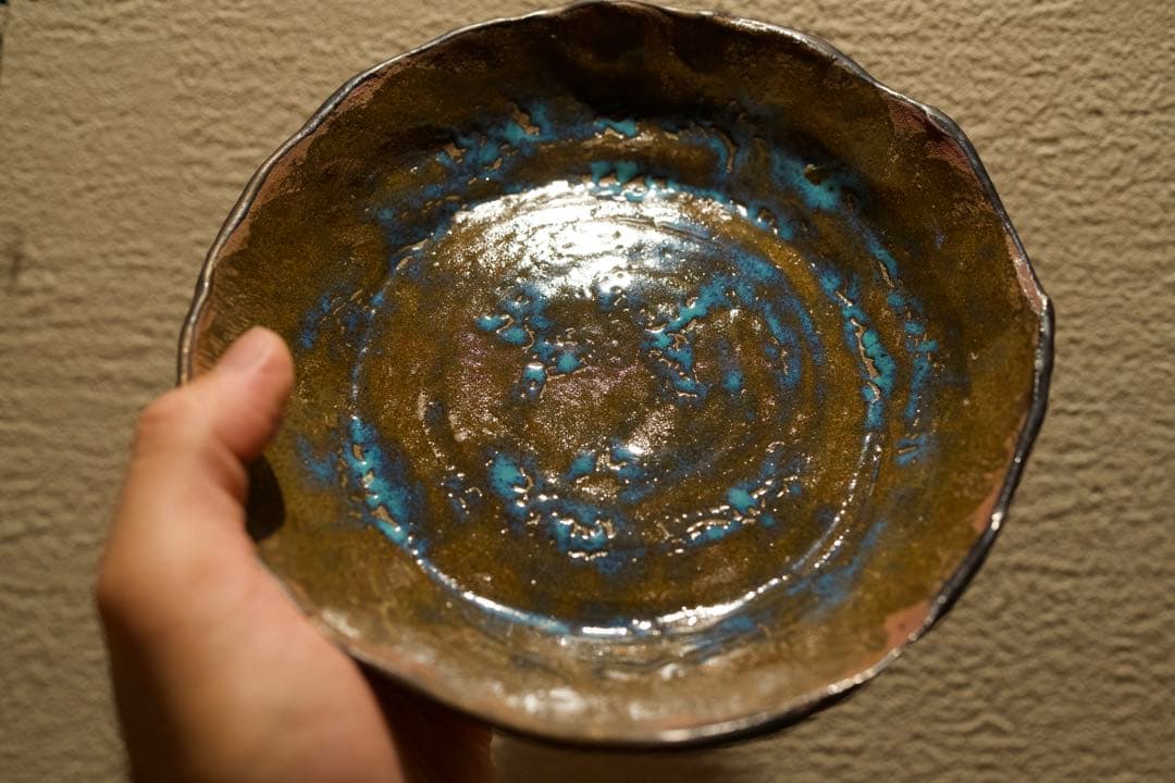 すり流し専用の器 （焼き椎茸とじゃがいものすり流し）