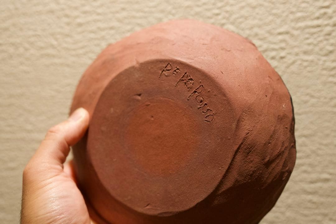 すり流し専用の器 （焼き椎茸とじゃがいものすり流し）