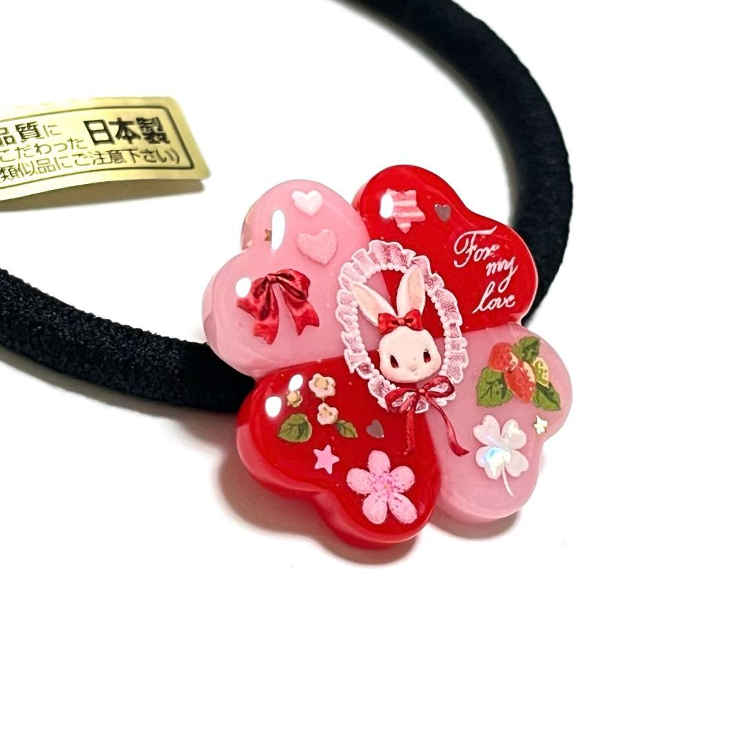 にゃこす(ΦωΦ)様お取り置きですＮｏ．140 クローバー うさぎ レジン