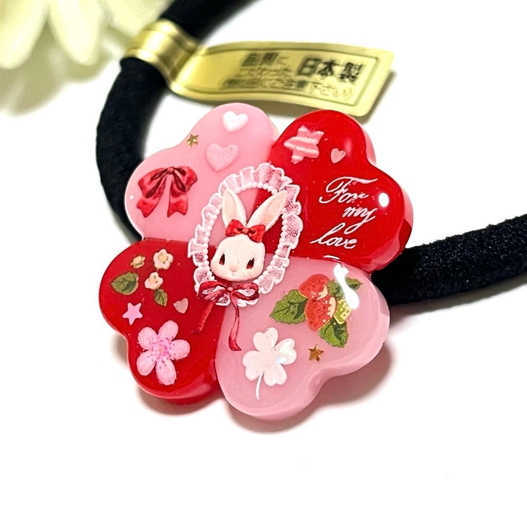 にゃこす(ΦωΦ)様お取り置きですＮｏ．140 クローバー うさぎ レジン