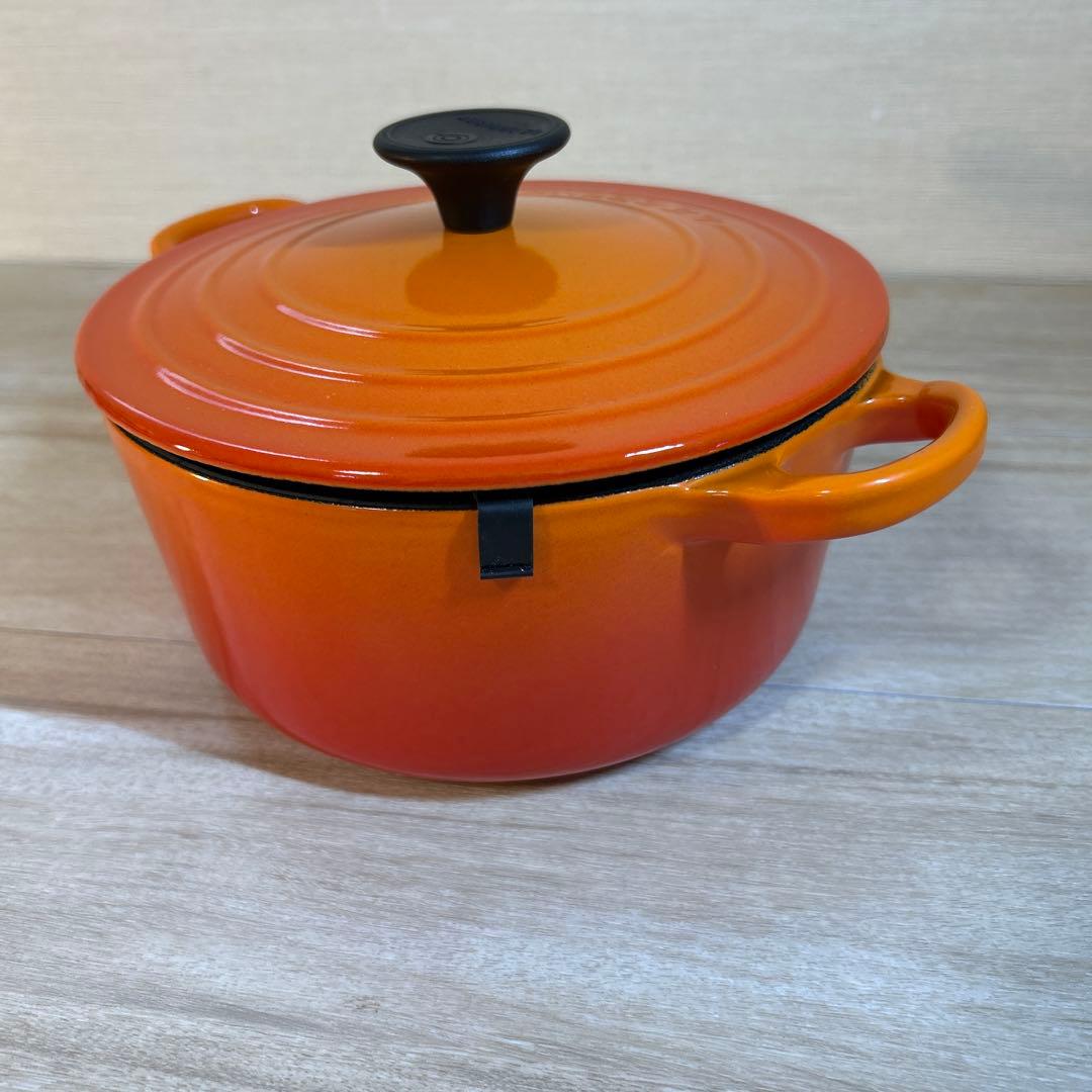 ルクルーゼ　ココットロンド　18cm オレンジ　両手鍋　鍋