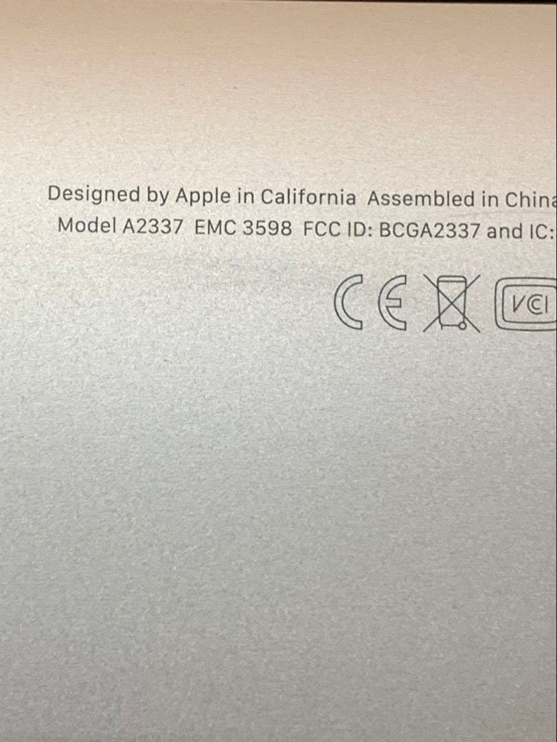 MacBook Air 2020 13インチ A2337ローズゴールド