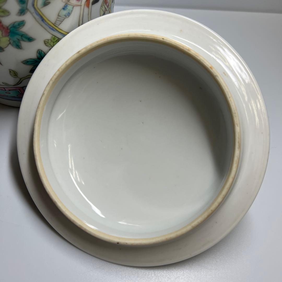 中国美術　同治年製　粉彩人物画飾壺　高さ約29㎝　東Y8-0310④タサチ