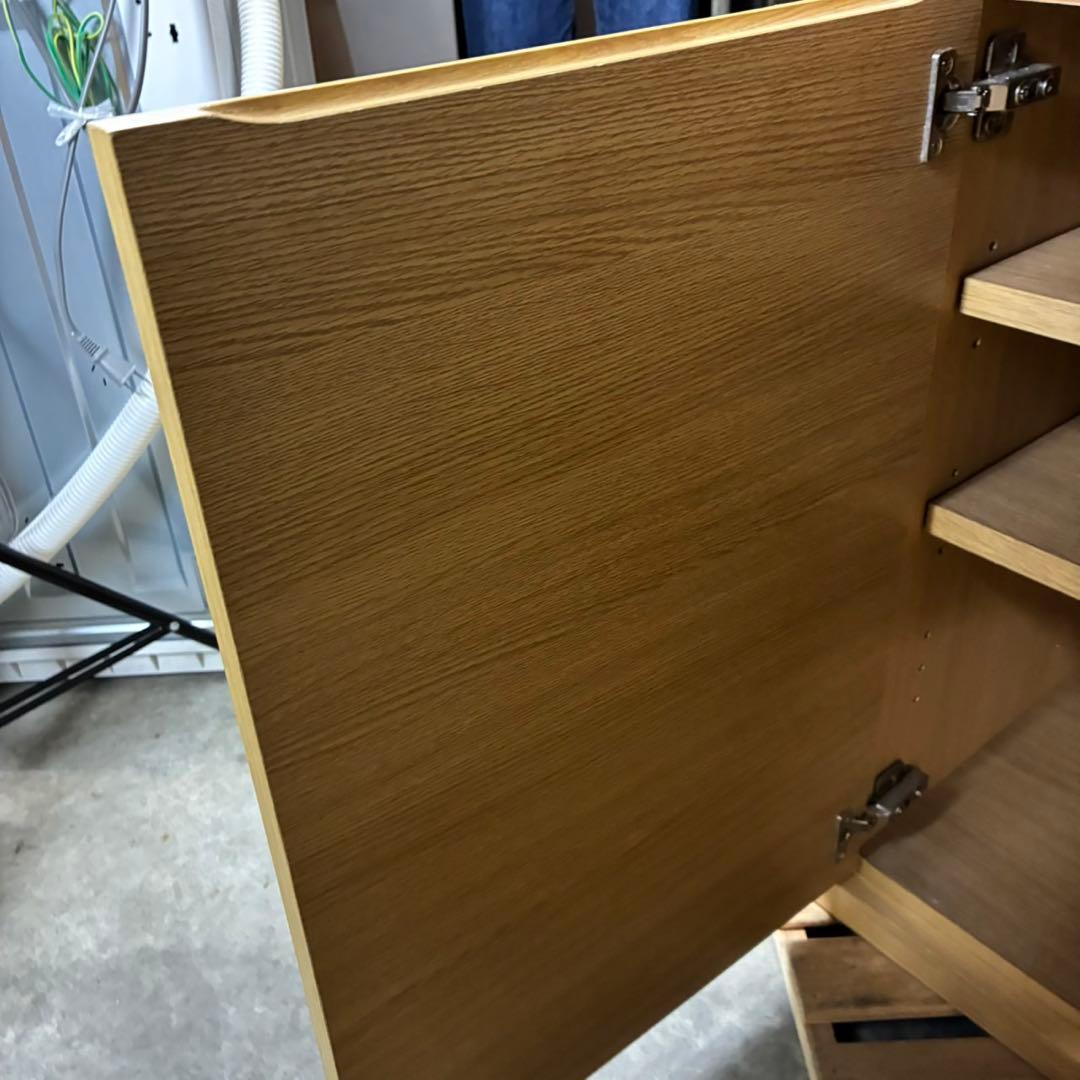 【送料込】無印良品　MUJI 木製キャビネット ナチュラル オーク材　タンス