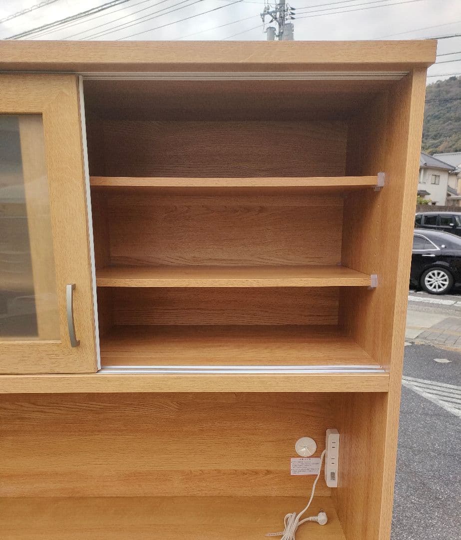 ニトリ COPAIN（コパン）120KB-LBR2 食器棚