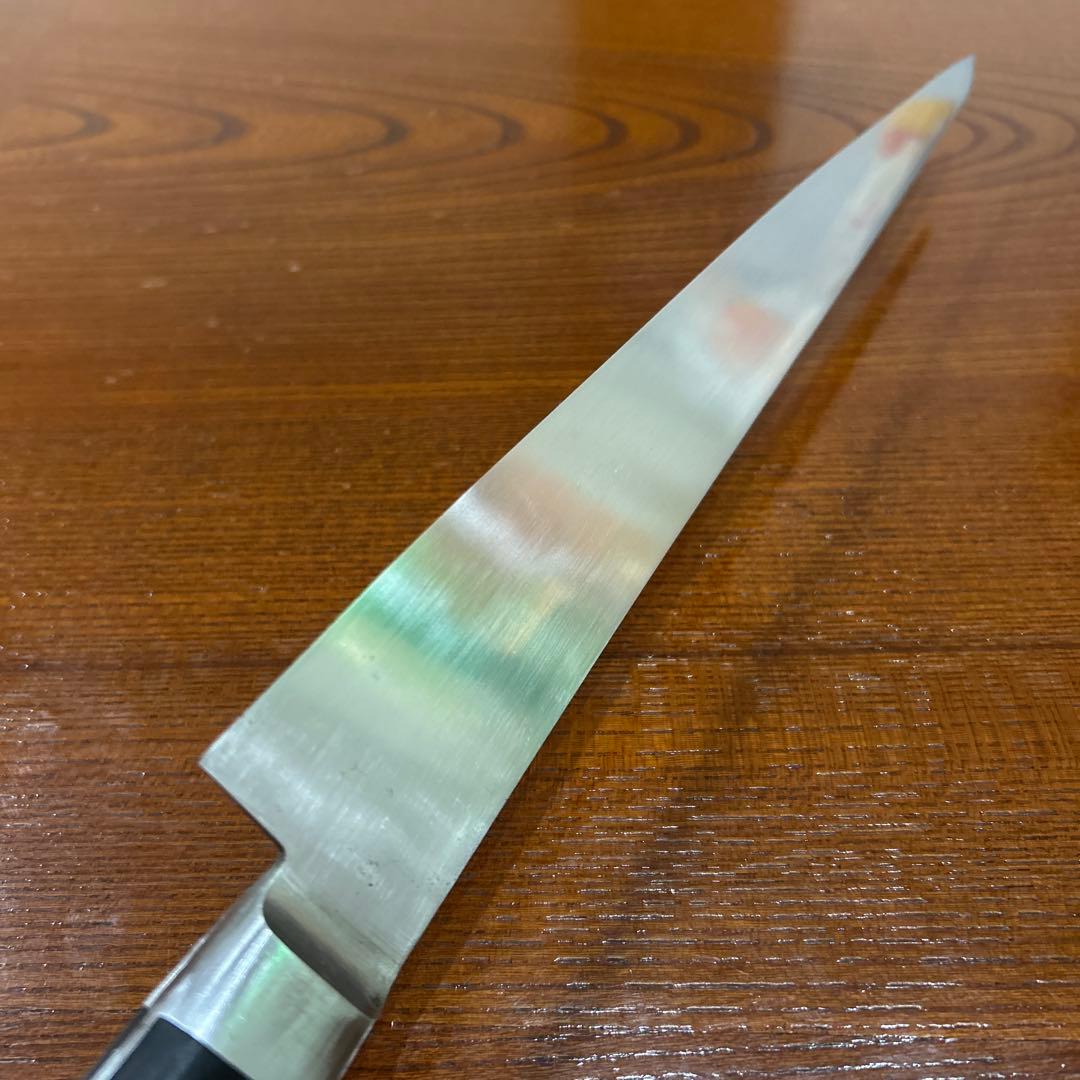 筋引包丁　片刃 倉一文字作 AUS PRO 全長37,5cm刃25cm★送料無料