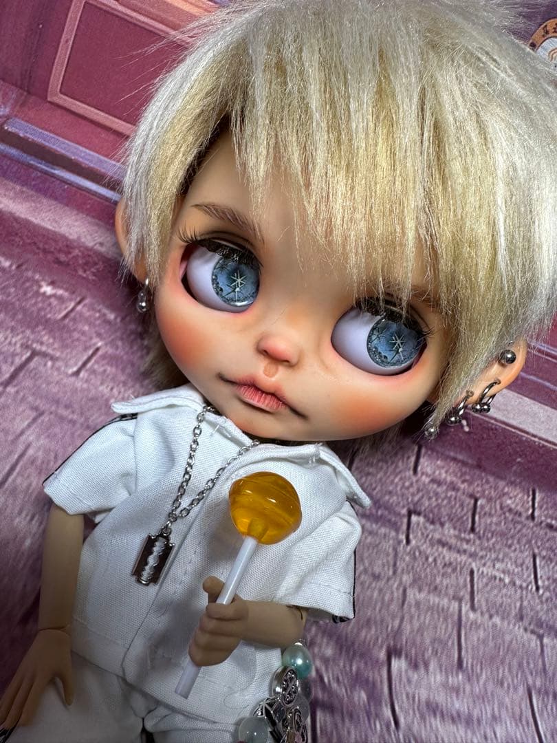 アイシードール本体　カスタムアイシードール ボアウィッグ　OF付アキザイル