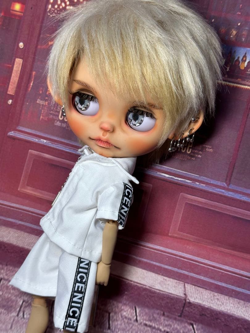 アイシードール本体　カスタムアイシードール ボアウィッグ　OF付アキザイル