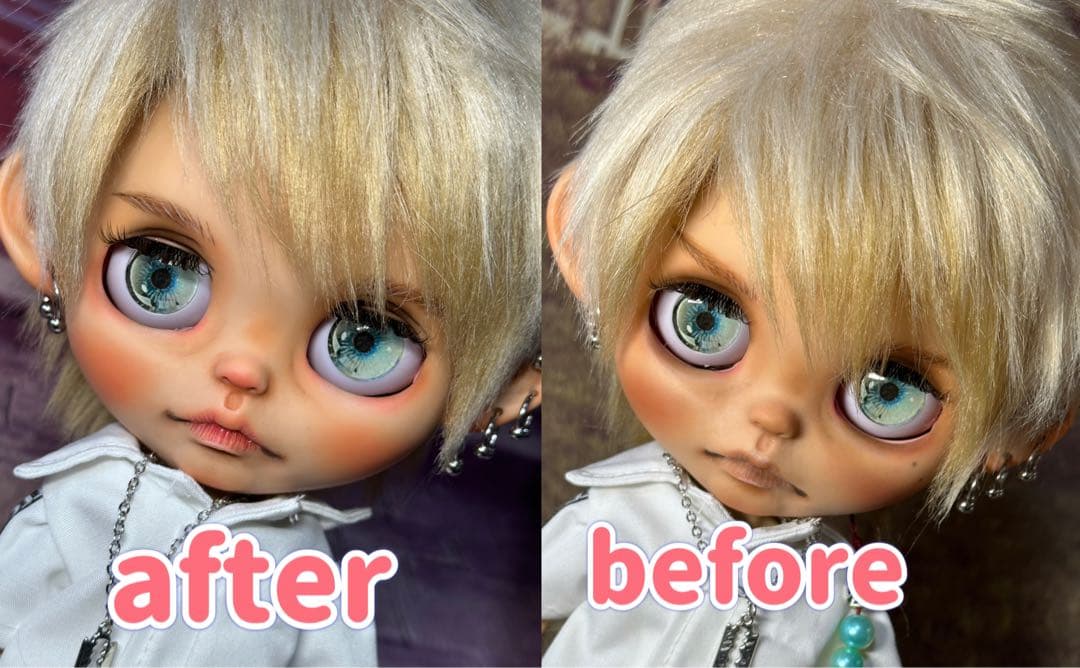 アイシードール本体　カスタムアイシードール ボアウィッグ　OF付アキザイル