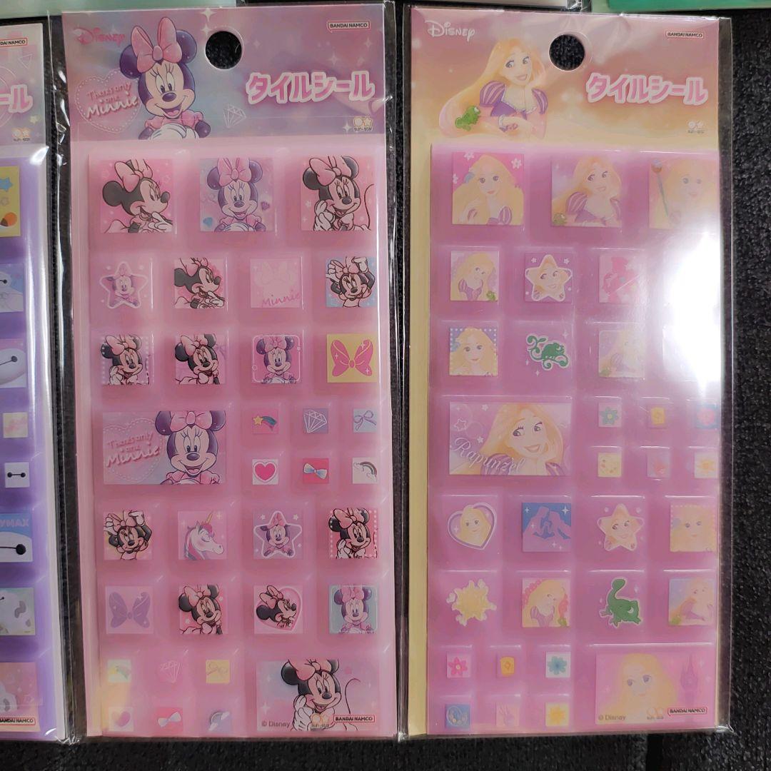 9枚！まとめ売り！タイルシール たまごっち てんしっち ディズニー シール交換