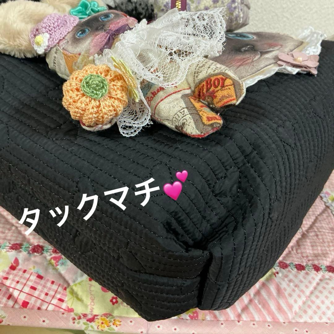 r*7様 ネコ耳トートバッグ❣️ヌビ生地❣️ミニバニティ付❣️着ぐるみリトルサン